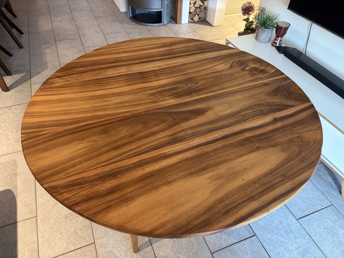 Tische: Beizentisch Bistrotisch Nussbaum Esstisch Biedermeier – Gebraucht aus Freienstein von Zippi007 5
