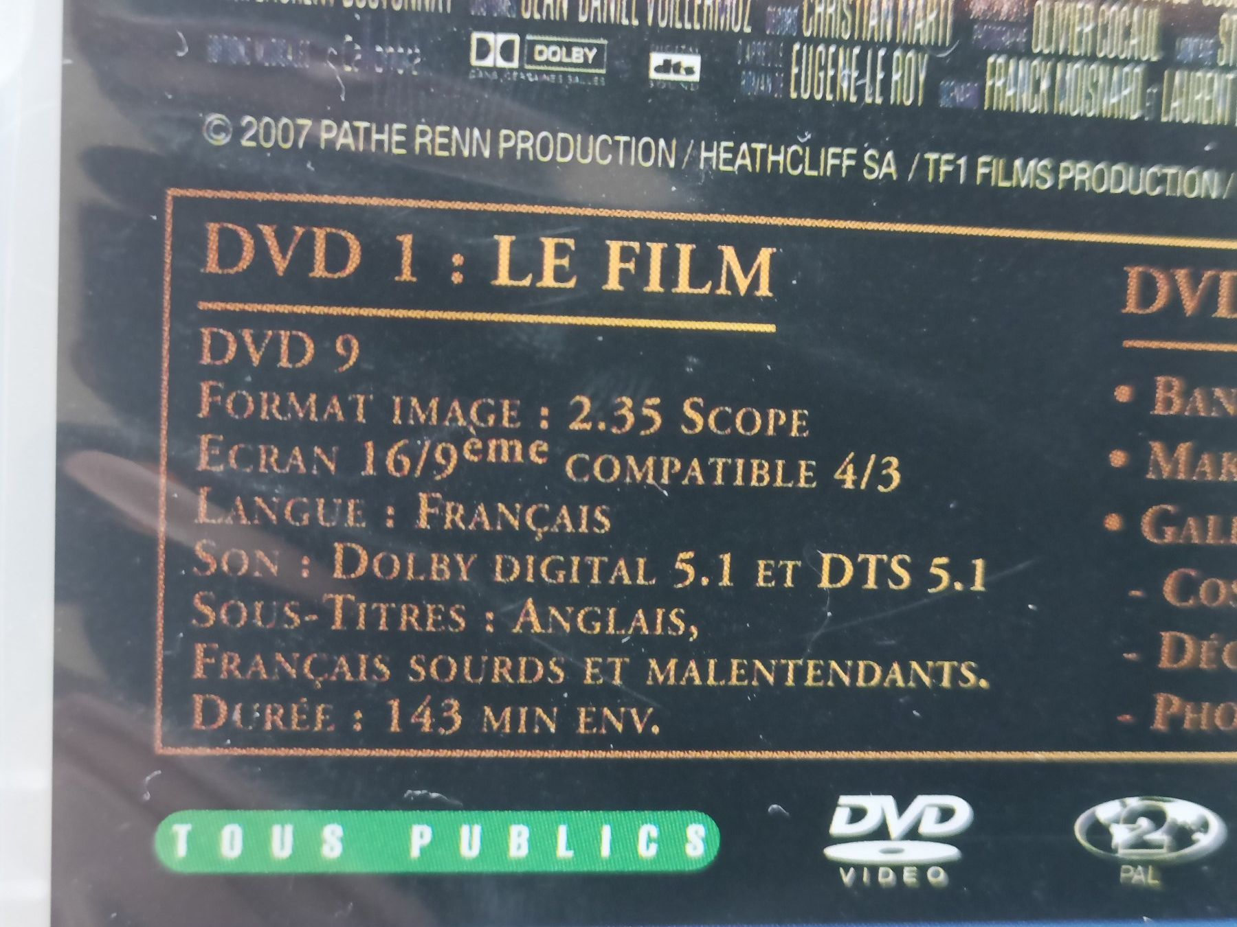 Tutti i DVDs: DVD Jacquou le Croquant -Gaspard Ulliel – Usato da Vernayaz venduto da pet_qh5r 2