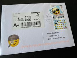 2017 EMOJI eingesetzt in Suisse Mobil Marke ZN 1175 spezial