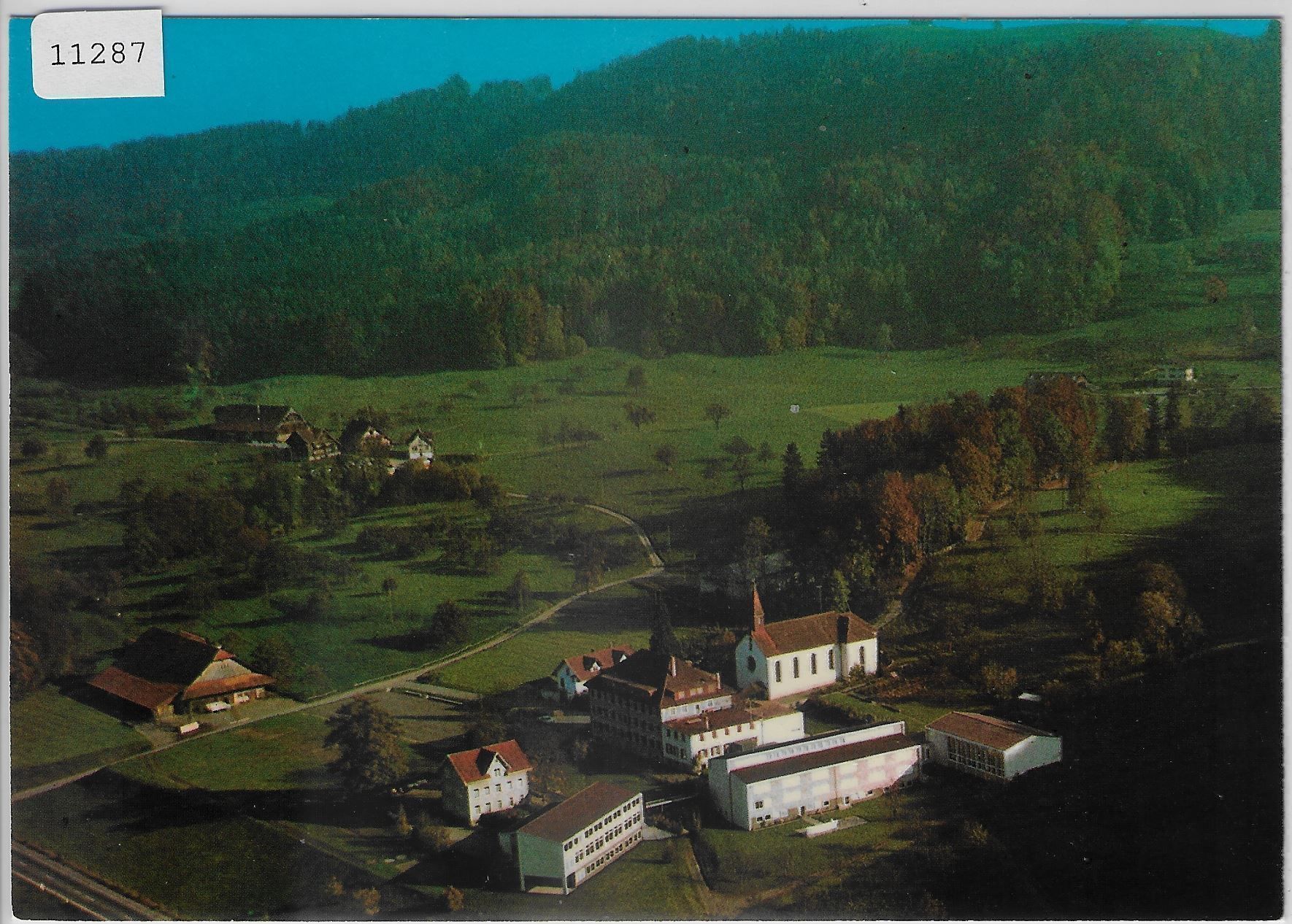 Cartoline postali: Flugaufnahme Internatschule Walterswil – Antico da Ettingen venduto da Kartenplanet