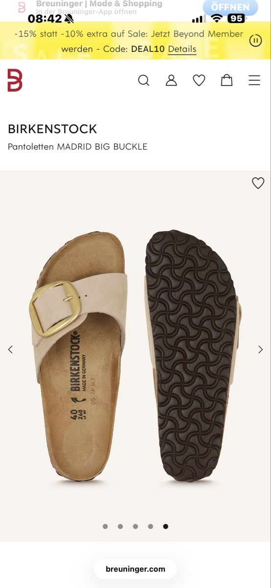Birkenstock Scarpe da donna: BIRKENSTOCK Gr. 40 wie neu  – Usato da Küsnacht ZH venduto da joa80