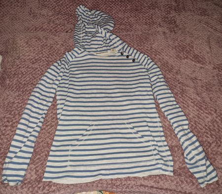 Kapuzenpullover, gestreift, Gr. 152