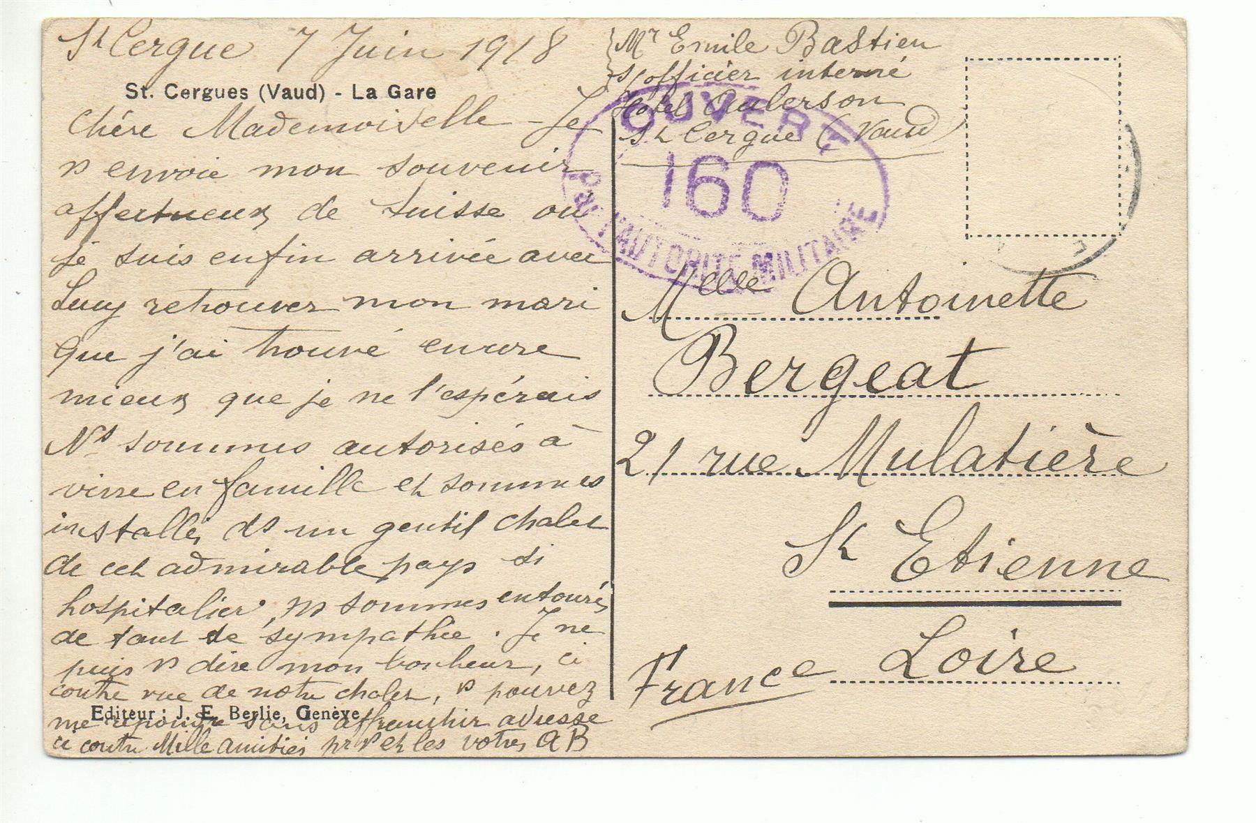 Cartes postales: ST. CERGUES La Gare – D'occasion à Jona par philajona 1
