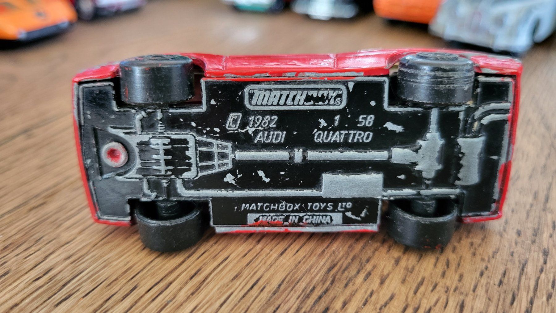 Matchbox Modellini d'auto: Audi Quattro 1982 1:58 Matchbox – Usato da Rothrist venduto da Juana5 5