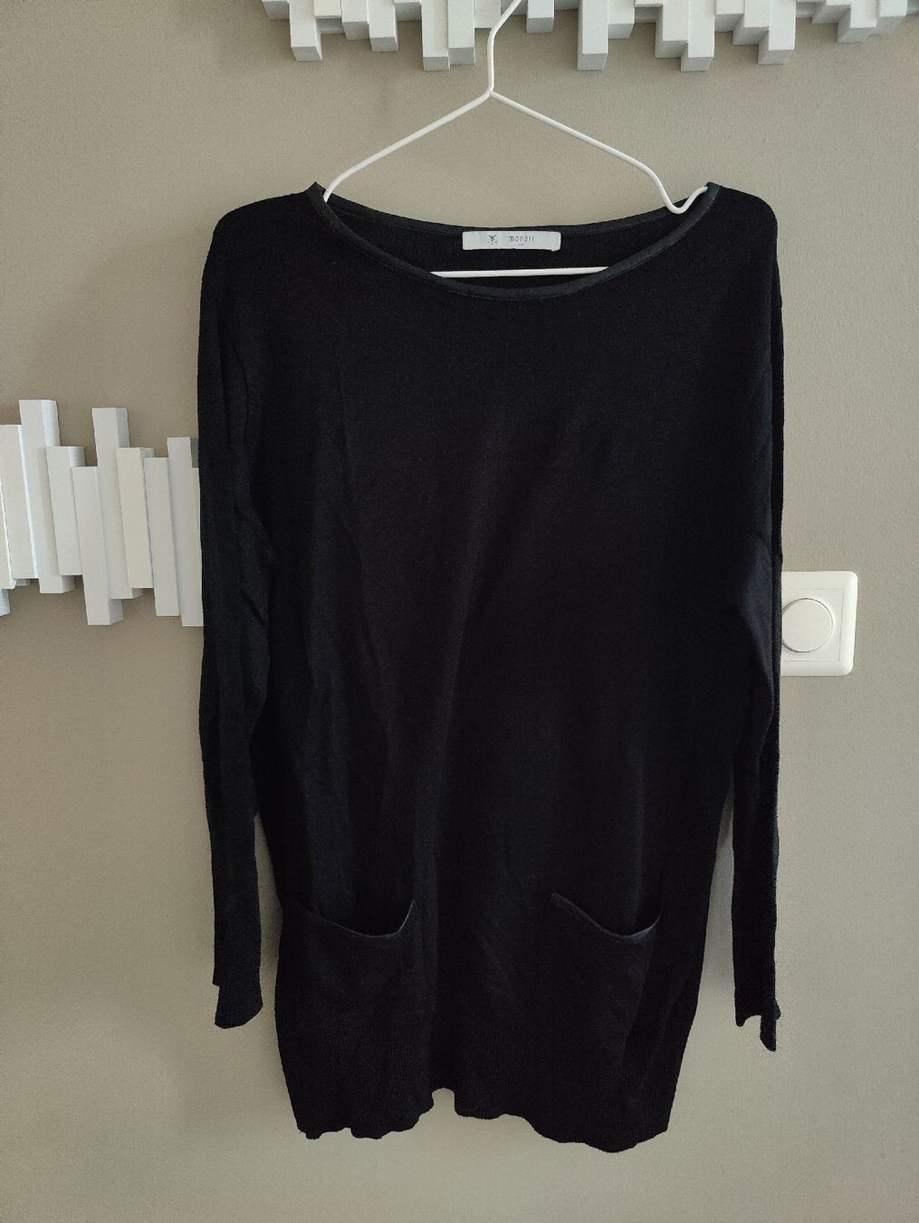 Monari Maglioni & Felpe: monari Pullover mit Lederapplikationen – Usato da Stettfurt venduto da gutzli_al