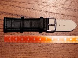 22mm Bracelet de montre en cuir