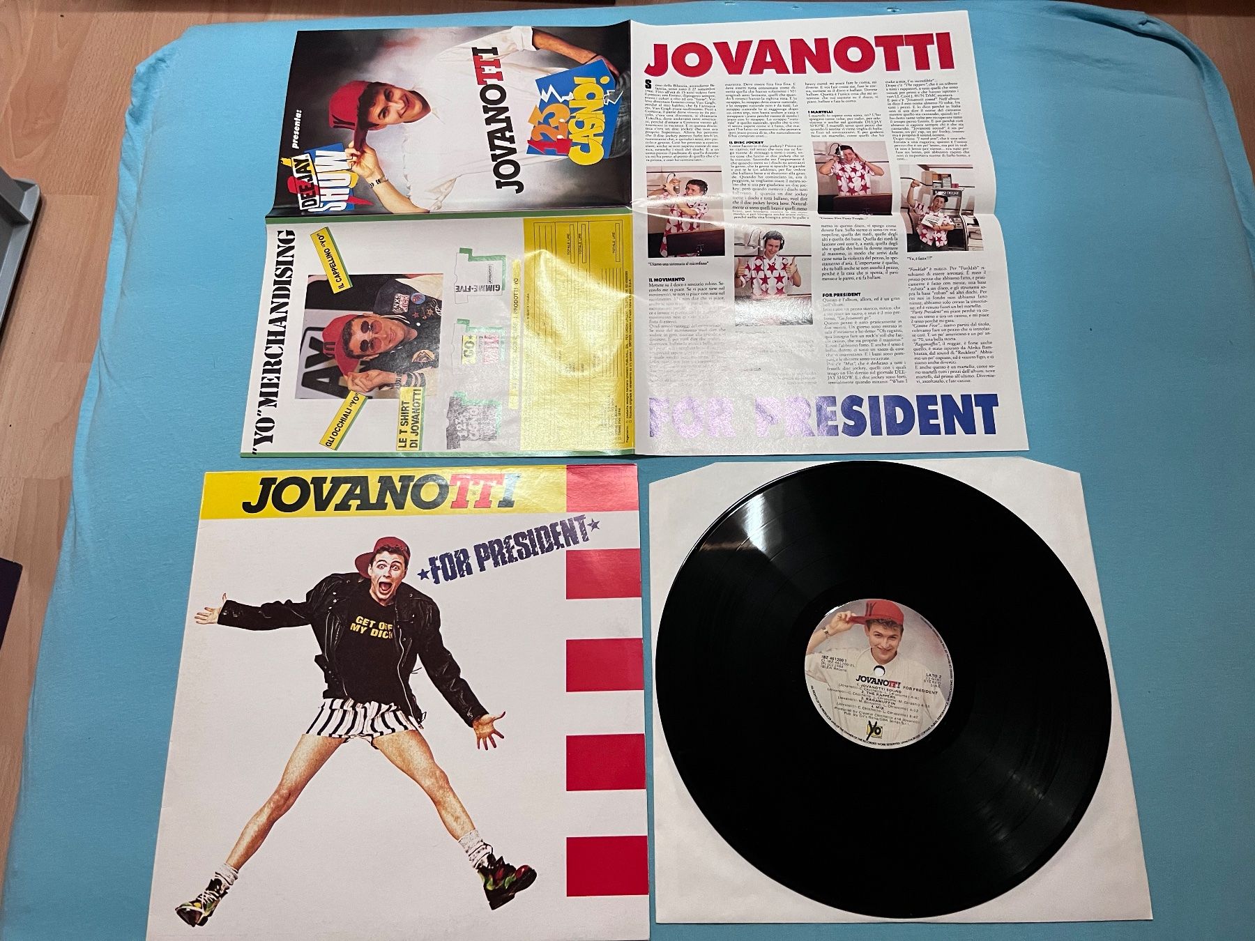Schallplatten: Jovanotti - For President mit Poster/Texten – Gebraucht aus Giebenach von Wurlitzer70