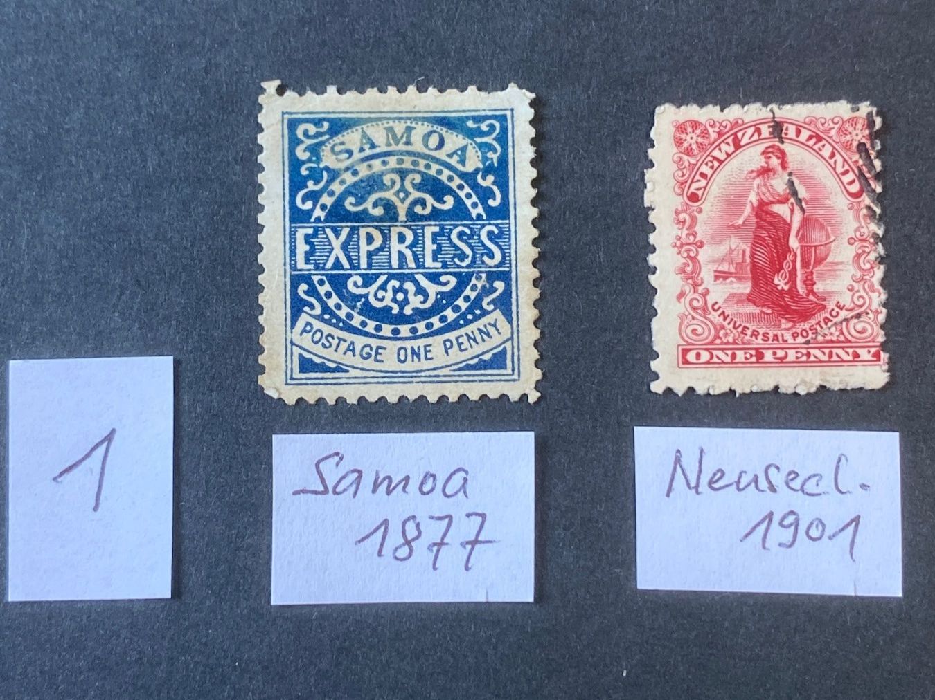 Tutti i francobolli: Briefmarken, Samoa und Neuseeland, wertvoll – Usato da Zollikofen venduto da Paul-42