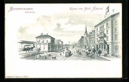 Schaffhausen, Hotel National am Bahnhof