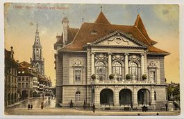 Alte Ansichtskarte Bern - Kasino und Münster