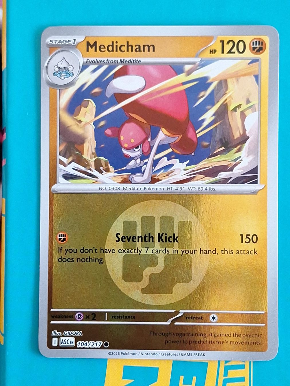 Pokémon Carte collezionabili: Medicham - Reverse Holo Energy - Ascended Heroes – Usato da Altstätten SG venduto da GGsGameshop