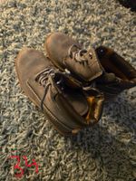 Gut erhaltene Übergangsstiefel für Jungs, Grösse 34, Grau.