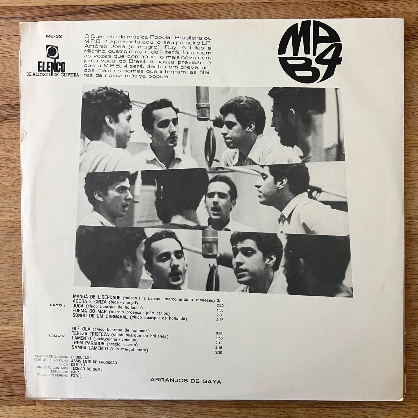 Dischi in vinile: MPB4 - Same / 1. Brasil-Press. 1966 - Very nice Copy – Usato da Gais venduto da soundcave57 1