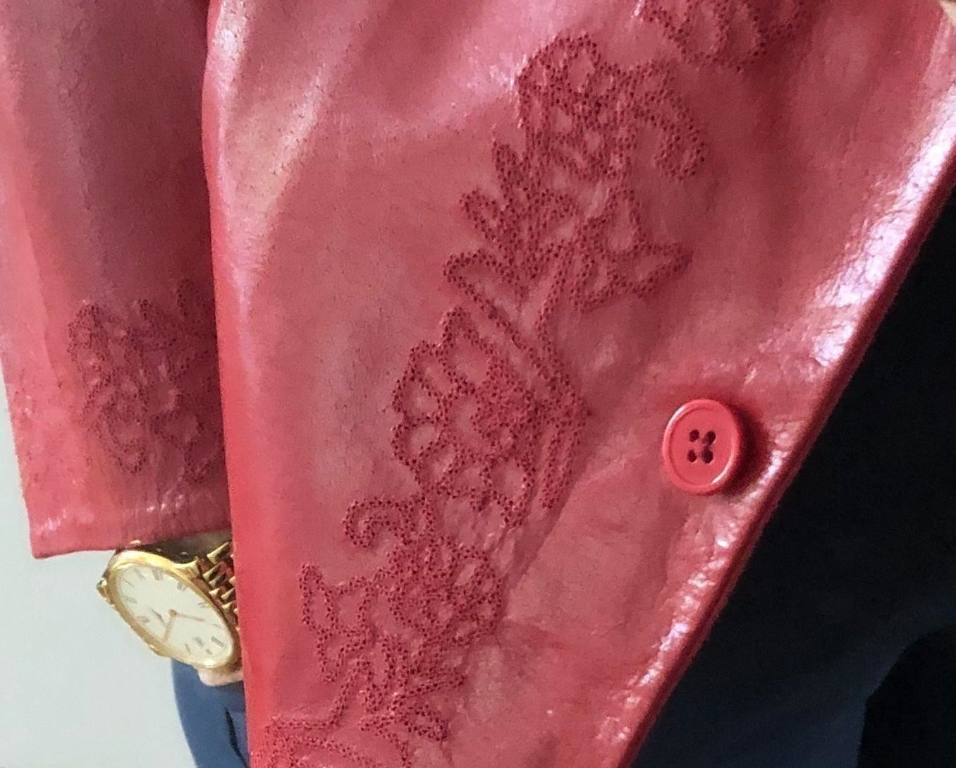 Giacche: Echt Leder Blazer ROT, Oder CREM farben. – Nuovo (secondo la descrizione) da Adliswil venduto da Jessik0 2
