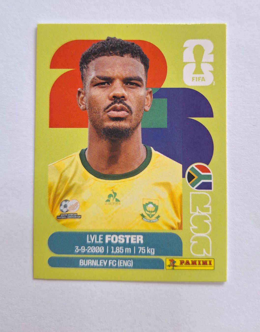 Panini Carte collezionabili: Panini Lyle Foster RSA 17 – Nuovo (secondo la descrizione) da Romanens venduto da Crocette