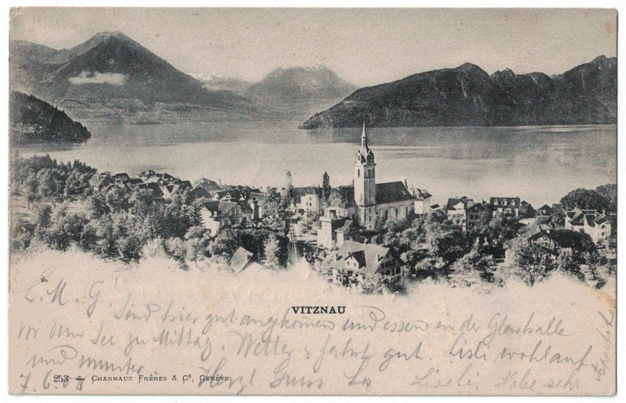 Cartoline postali: Vitznau, gelaufen 1902 – Usato da Frauenfeld venduto da POML