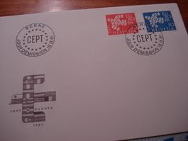 FDC 1961, Europamarken, ungelaufen