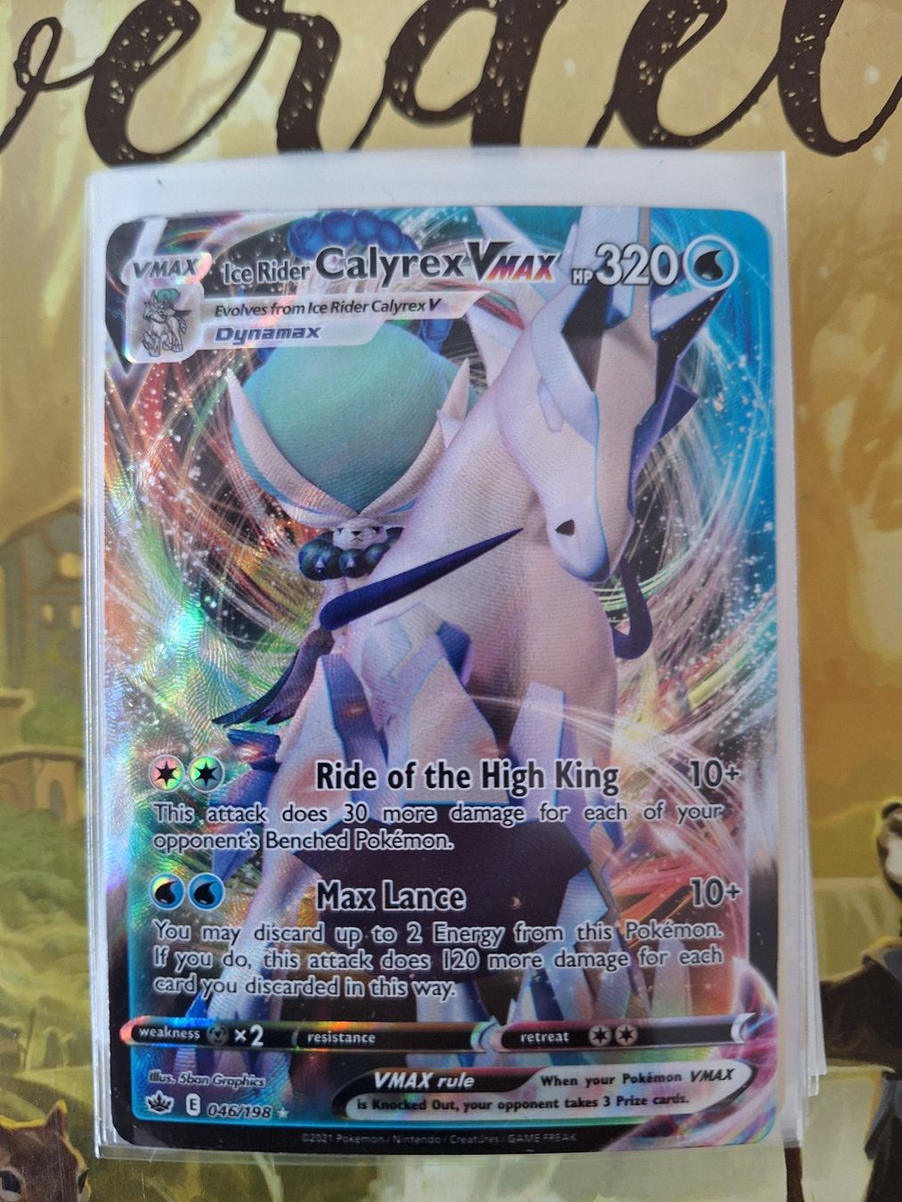 Pokémon Sammelbilder & Trading cards: Ice Rider Calyrex VMax - Pokemon – Gebraucht aus Altstätten SG von GGsGameshop