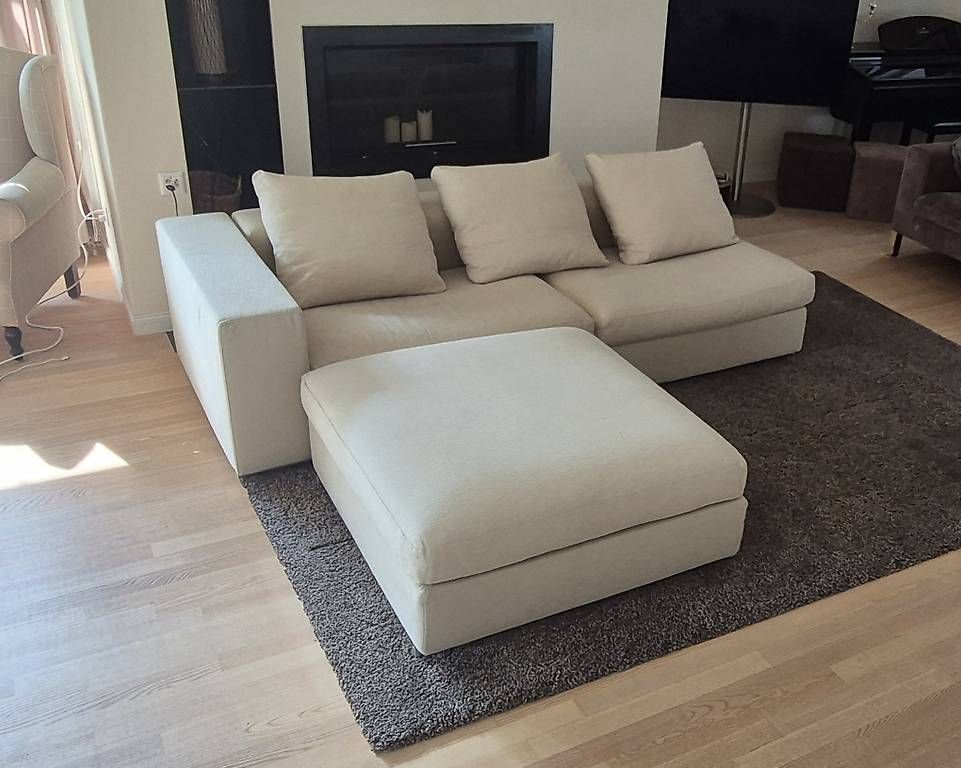 Sofas: Flexform Groundpiece Sofa mit Ottoman – D'occasion à Unterengstringen par Quiddich 2