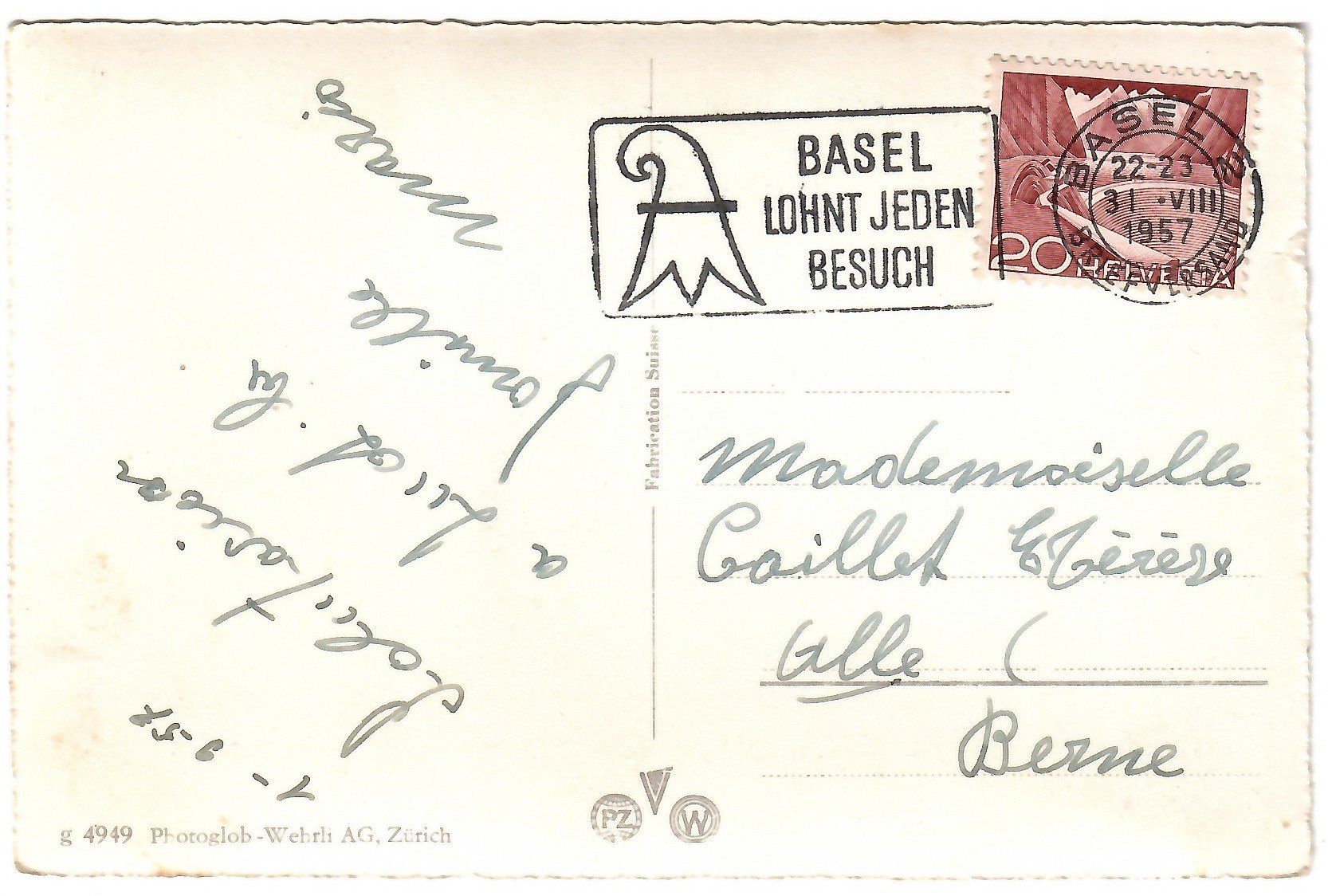 Cartoline postali: Ansichtskarte Basel,  Casino  (mit Tram) – Usato da Kerns venduto da etma3 1