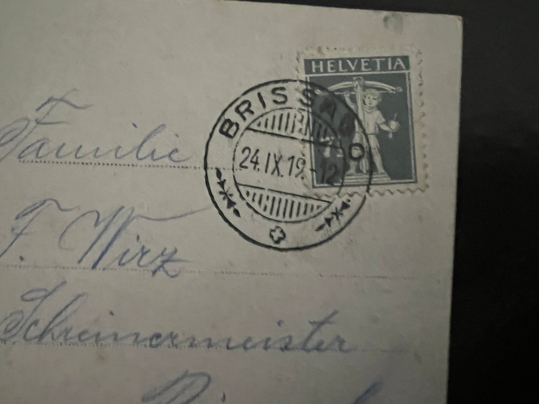 Ansichtskarten: AK   1919 Brissago  (G3294) – Gebraucht aus Hinwil von Sidi4 1