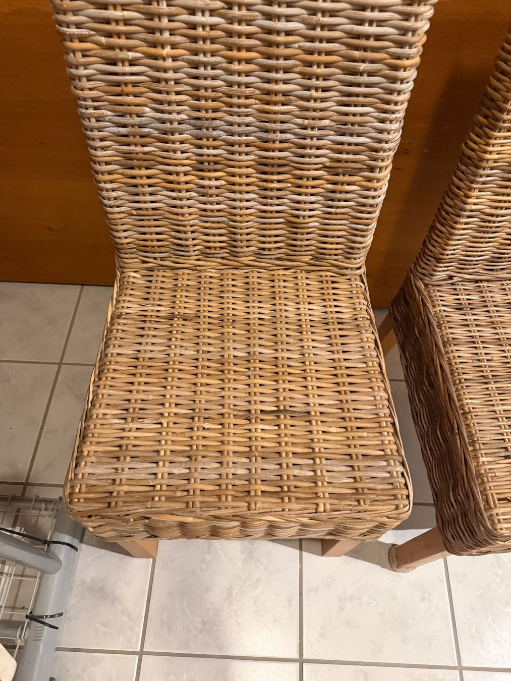 Sedie: 2x Korbstuhl / Rattan/Flecht, Stühle gebraucht – Usato da Rüdlingen venduto da Lichee 6
