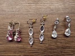 3 Paar Ohrschmuck
