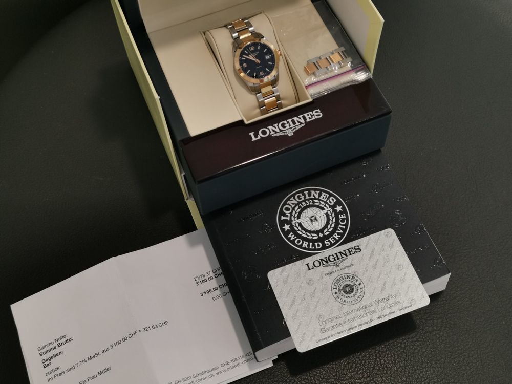 Longines Conquest Classic Bicolor Stahl Gold Kaufen auf Ricardo