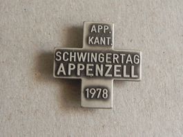 Abzeichen Kantonal Schwingfest Schwingen Appenzell 1978