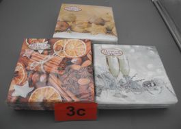 6 Pack Servietten Premium Collection Weihnachtsmotive, Nr.3c