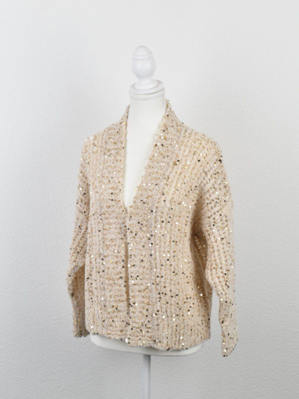 Giacche: Panicale Strickjacke mit Pailletten, Gr.34/36 – Usato da Nürensdorf venduto da 2ND_STORY 1