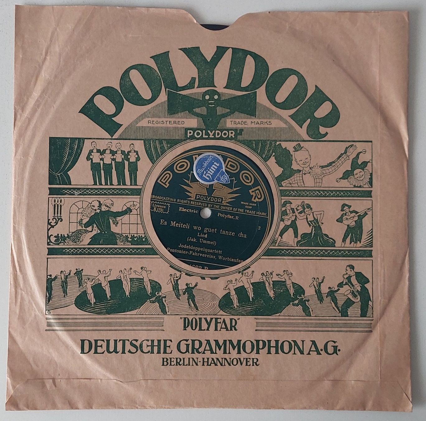Dischi in vinile: Schellackplatte Jodeldoppelquartett – Usato da Uitikon Waldegg venduto da Boots15 3