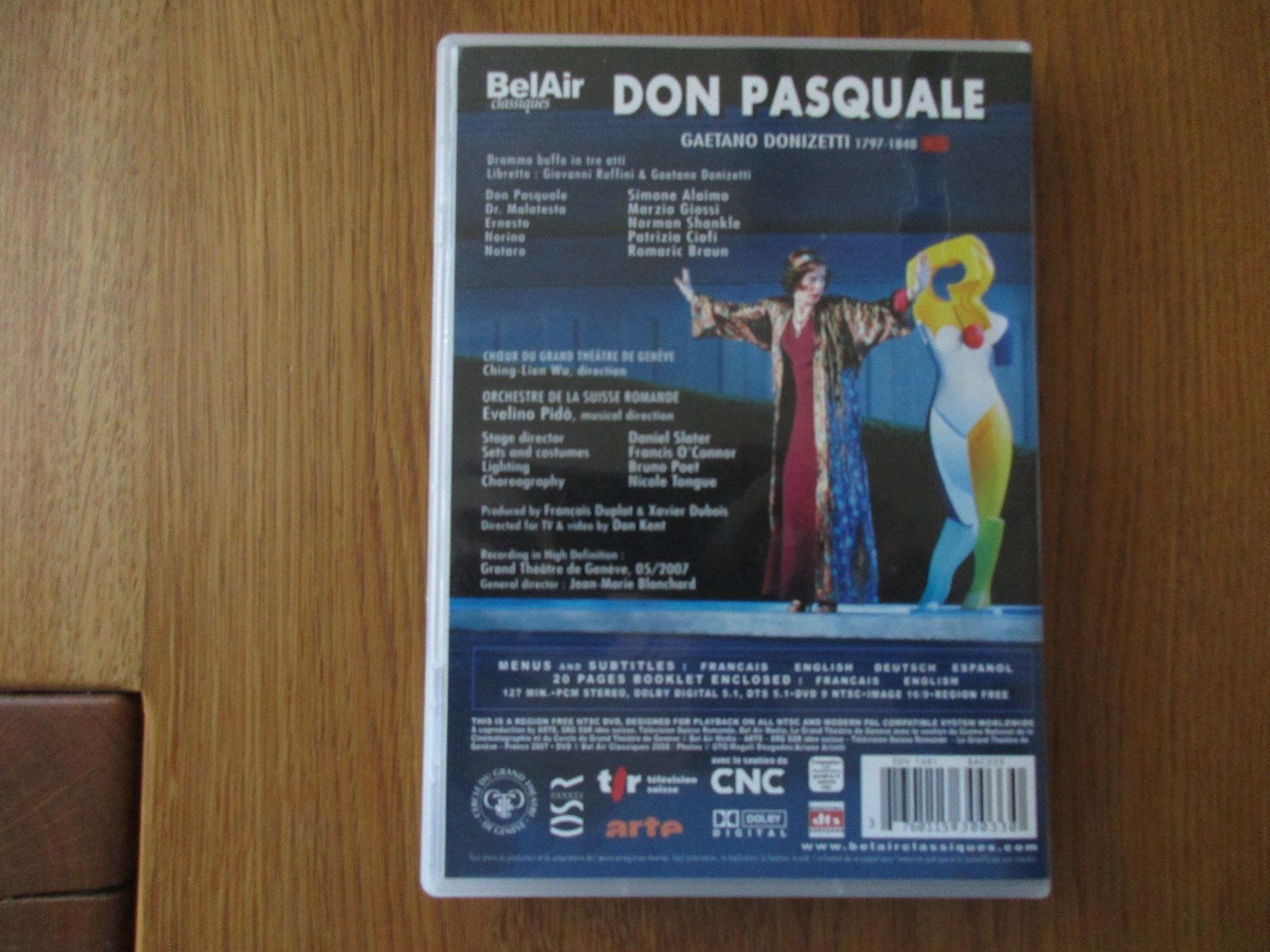 Tutti i DVDs: DVD Don Pasquale – Usato da Niederwil AG venduto da Cembalo 2
