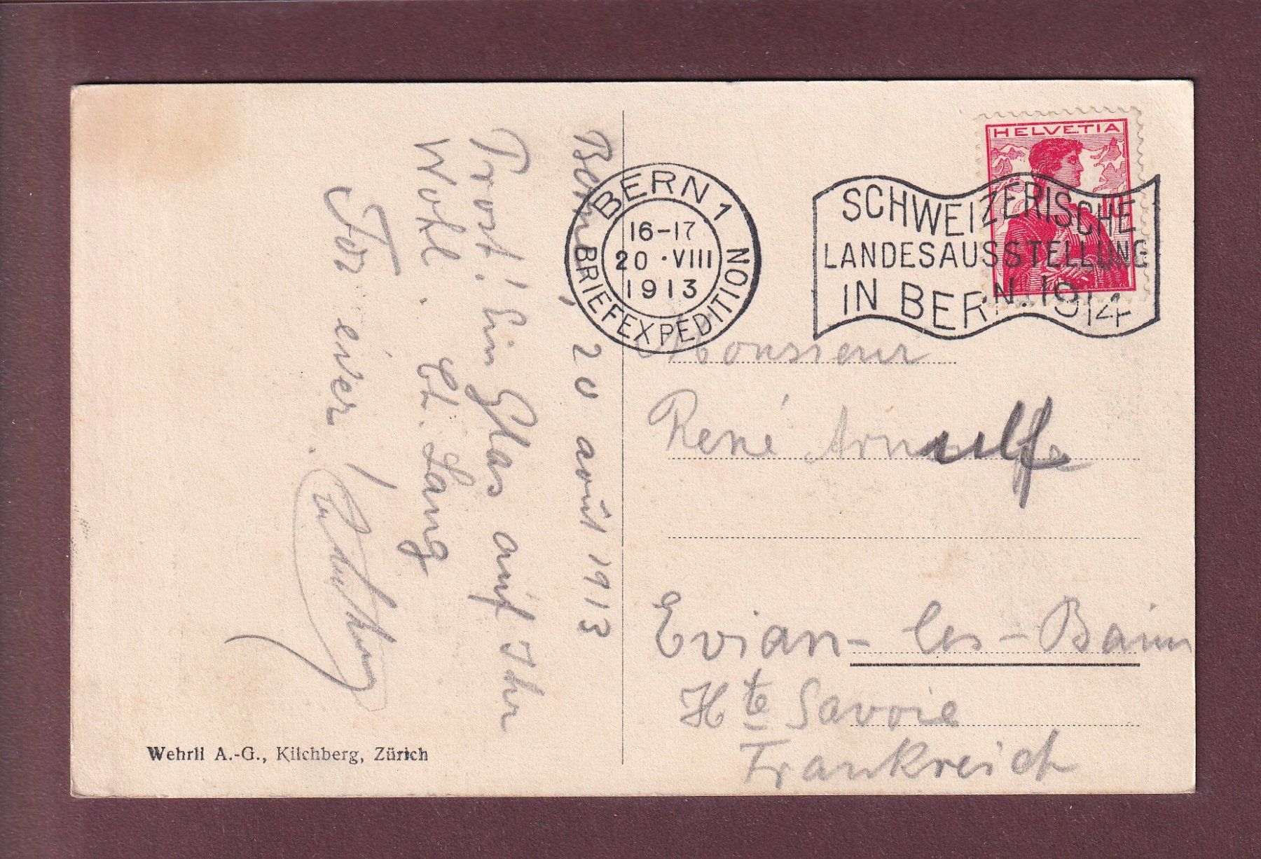 Cartoline postali: BERN - Bärengraben - Säugling - 1913 – Usato da Pully venduto da nicecards 1