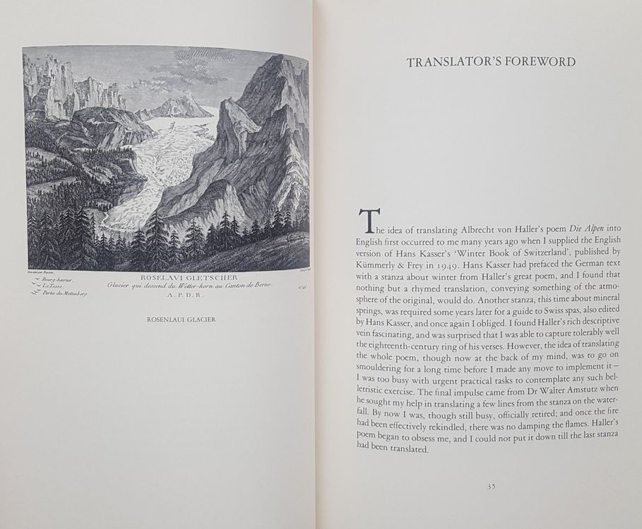 Haller’s berühmtes ALPENGedicht dtenglisch (illustriert!) Kaufen