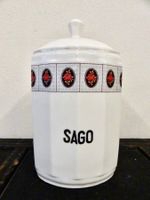 Vintage Vorratsdose SAGO Dose Vorratsbehälter Keramik