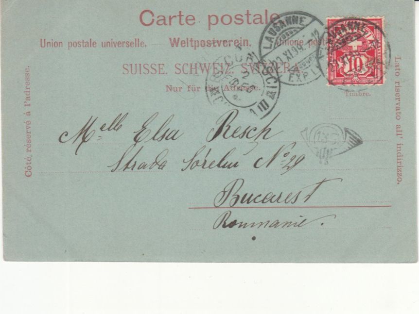 Cartoline postali: Lausanne 1899 – Usato da Bürglen TG venduto da StampGraf 1