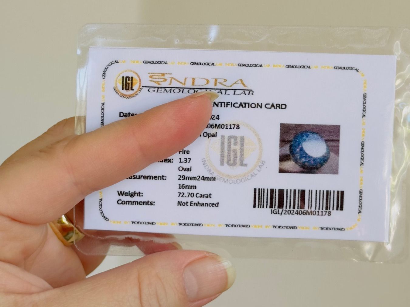 Pietre preziose: 72.70 Ct Monarch doublet Certified – Nuovo e nell'imballaggio originale da Genève venduto da AWWA 6