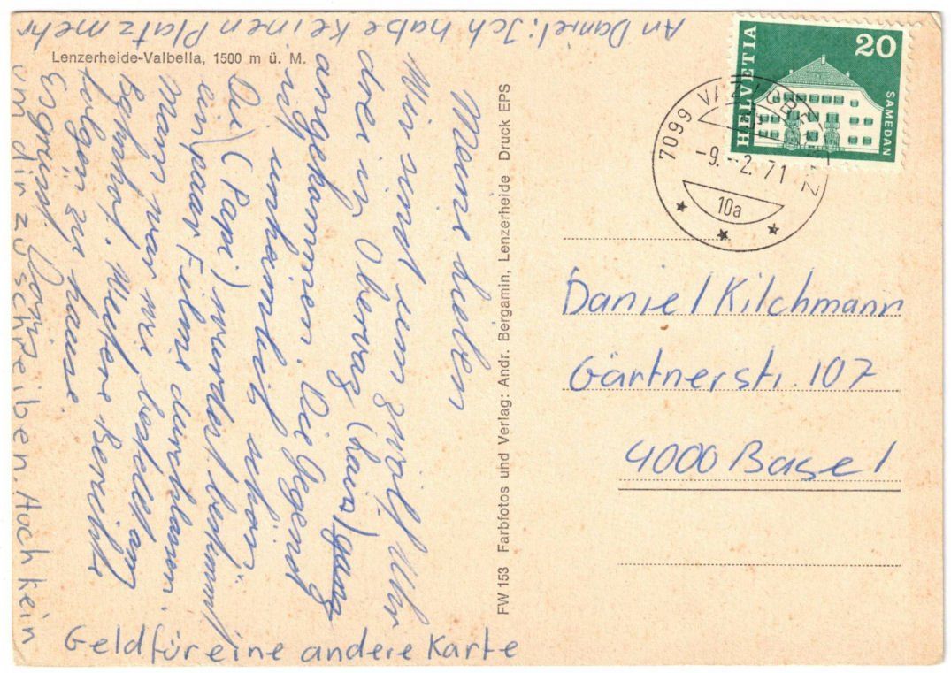 Cartoline postali: Lenzerheide - 6 Bild AK – Usato da Binningen venduto da Mountainrider 1