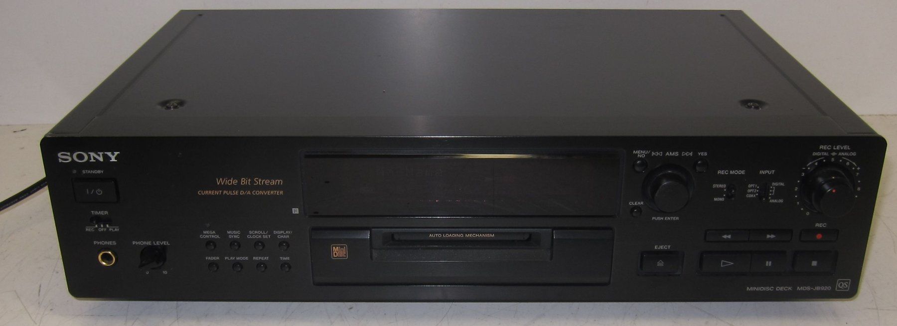 Sony High-End Minidisc Recorder MDS-JB920 QS (Gebraucht) in Männedorf ...