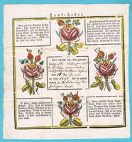 Uralter "Tauf-Zedel" von 1830 ! Ab Fr.1!