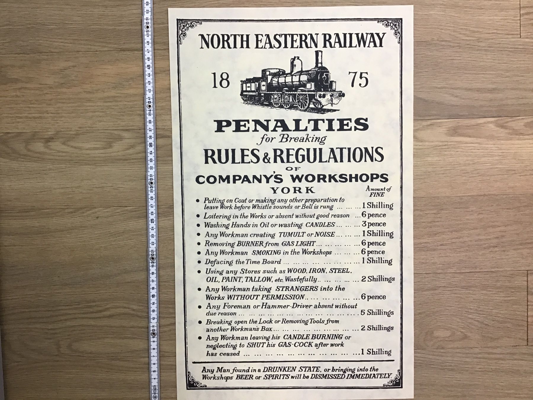 Foto & Immagini: Railway Poster North Eastern Railway York 1875 – Usato da Männedorf venduto da Modelle-aller-Art