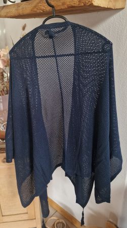 Strickjacke/Poncho, dunkelblau Tom Tailor One Size