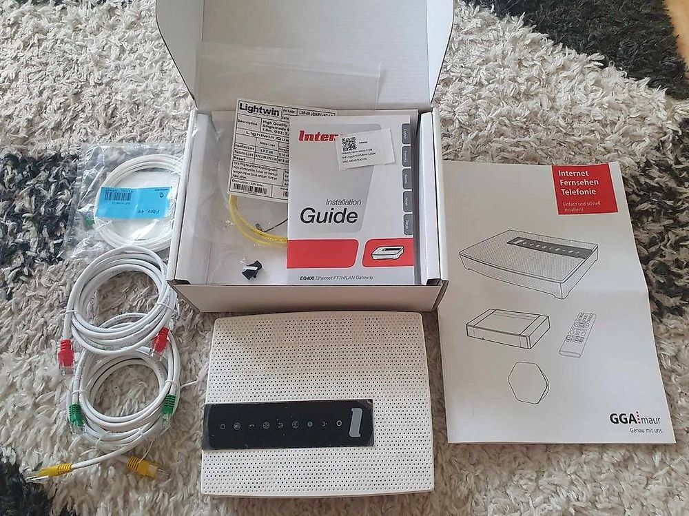 🔥🚀 Boardband Router Ethernet Fiber Gateway Modem EG400-R1 (Neu und ...