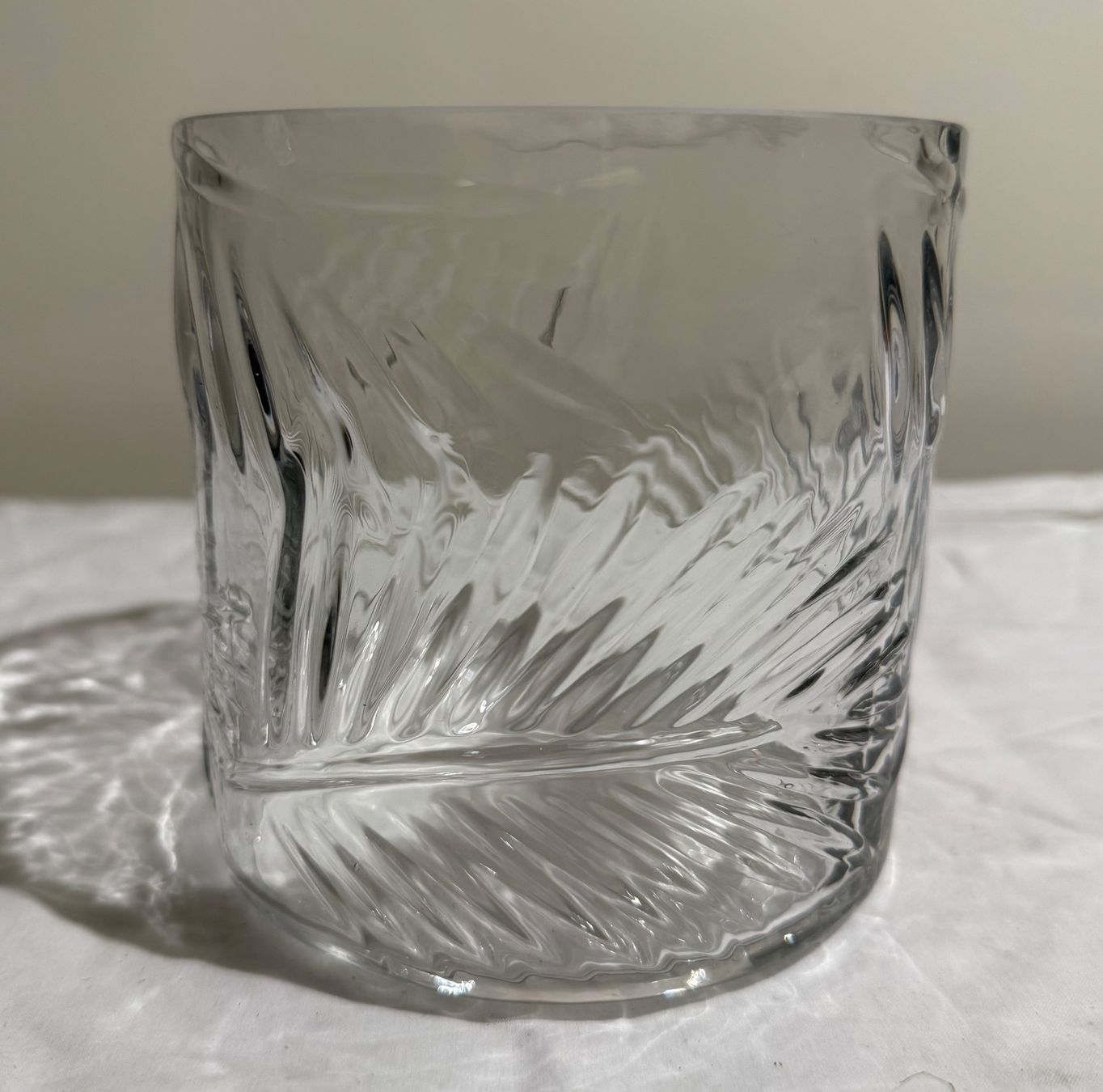Verres: Windlicht mit Strukturmuster transparent – D'occasion à Basel par karpfen17