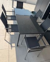 Gartentisch / Granittisch 200cmx90cm inkl. 6 Stühle