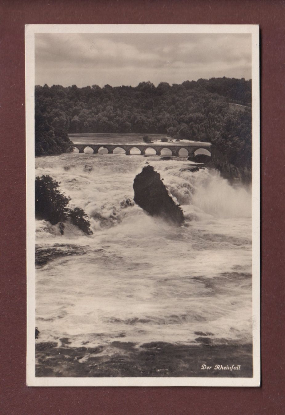 Cartoline postali: RHEINFALL - 1931 – Usato da Pully venduto da nicecards