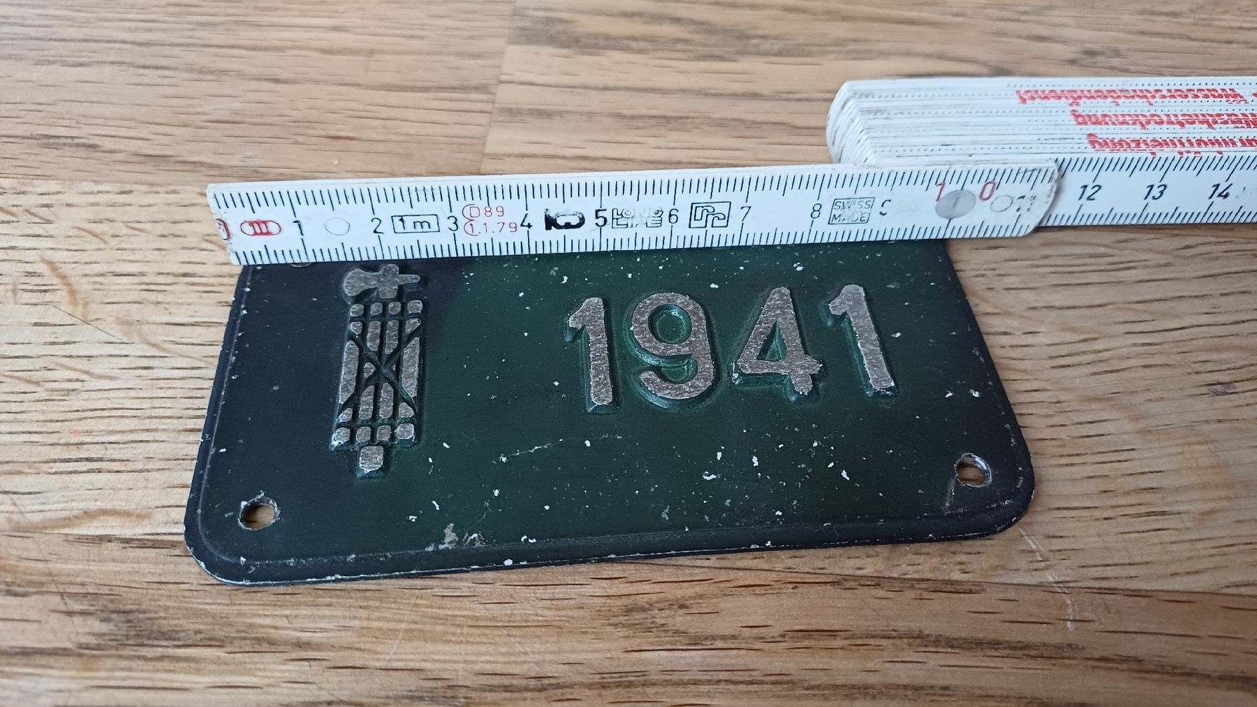 Insegne: Altes Velo Schild 1941 gebraucht – Usato da Flawil venduto da Pinkmalibu