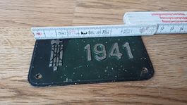 Altes Velo Schild 1941 gebraucht