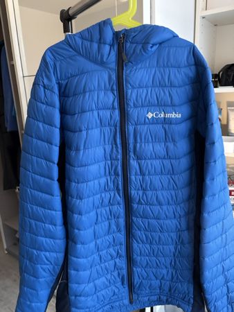 Columbia Jacke mit Kapuze blau Grösse S guter Zustand